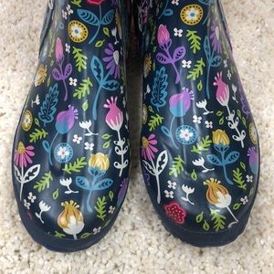 🌹Western Chief Women’s muck boot size 42/10, navy blue. Neoprene mid rain boots